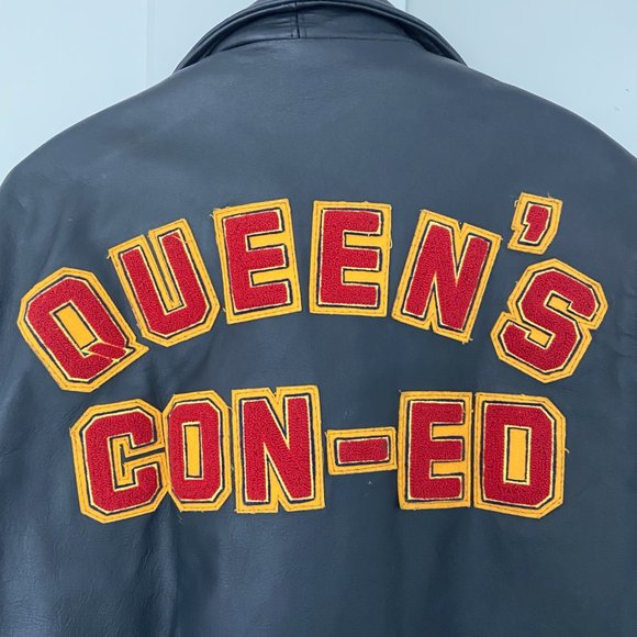 Vintage Queen's University '03 Con-Ed Leather Jack - Picture 3 of 7